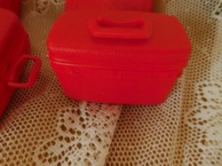 red luggage a